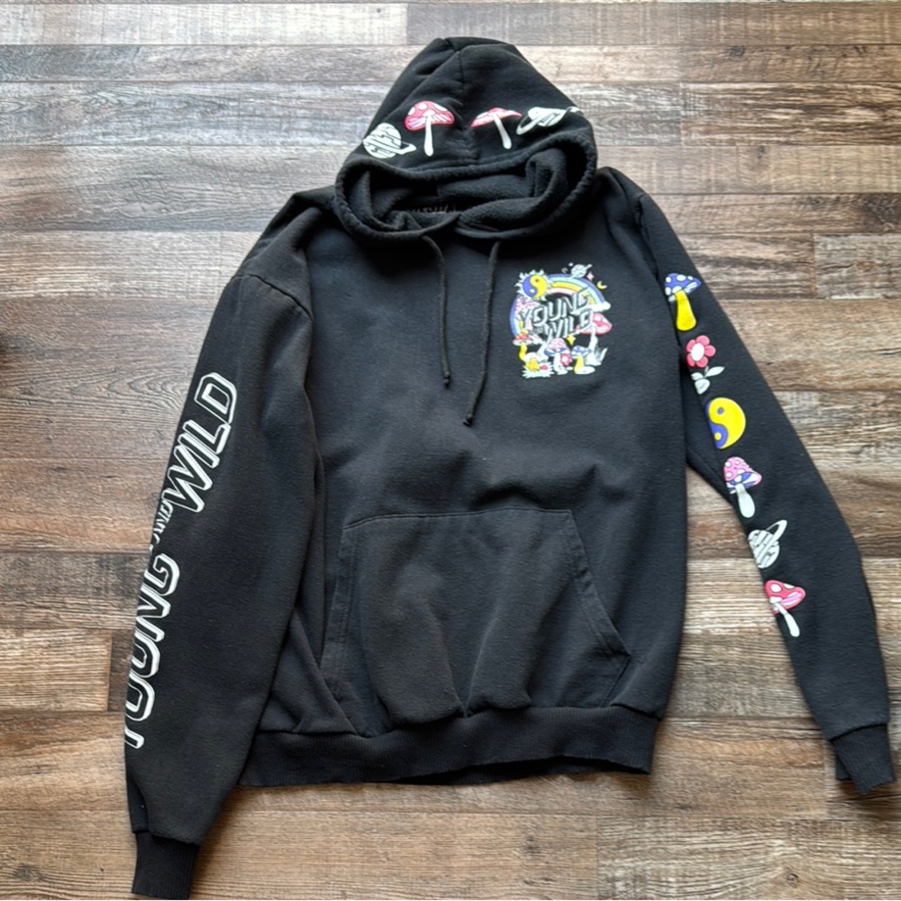 Fresh Laundry Black Graphic Hoodie